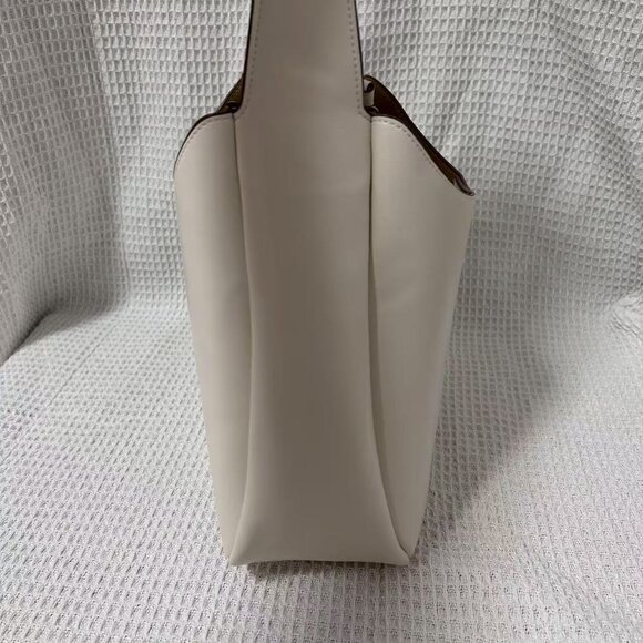 NEW Stella McCartney Logo Slouchy Hobo Tote Bag IN WHITE - Picture 4 of 9